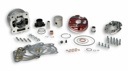 cilinder met kop malossi mhr testa rossa 2t 70cc team 2 47.6mm minarelli hor lc, sco piaggio lc 3115901