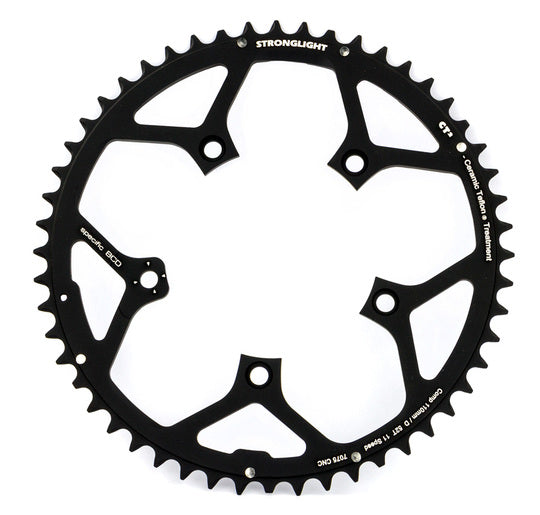 Kettingblad Stronglight Campagnolo Super Rec-Record-Chorus Kett Blad 52 CT2 Zwart