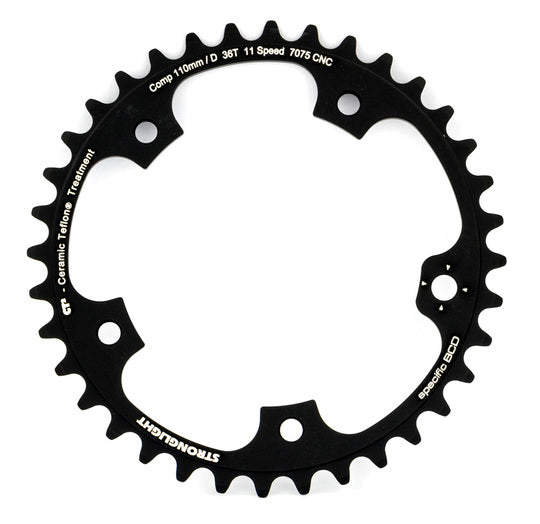 Kettingblad Stronglight Campagnolo Super Rec-Record-Chorus Kett Blad 36 CT2 Zwart