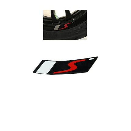 sticker Piaggio original wheel euro-4/5 (S) black gts all mod., mp3, primavera, sprint, zip 2h003007000a1