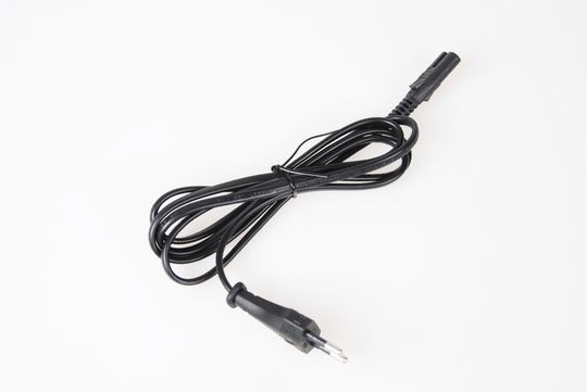EBP Netkabel 230V Oplader Euro 2-PINS ZW Zwart