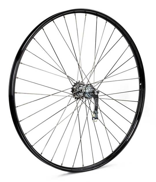Achterwiel 28x11/2 V38 Vast 38MM Zwart