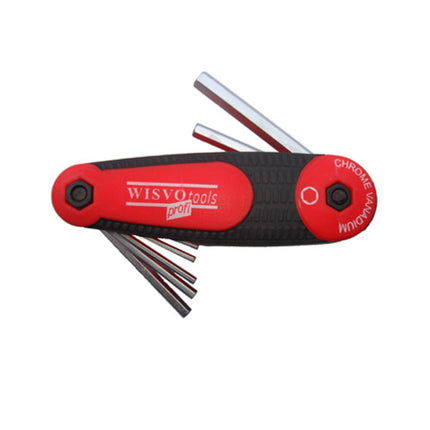 Wisvo ZAK Model Inbusset 2-8MM 7 DLG Rood Zwart