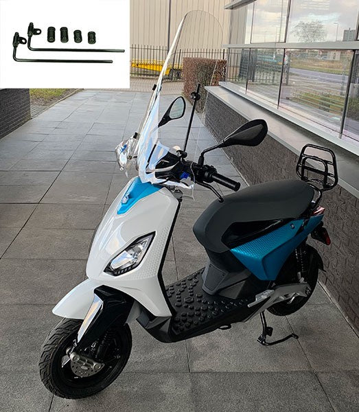 Pare-brise Regia avec kit de fixation haut (made in EU) Piaggio One transparent piaggio1 (one)