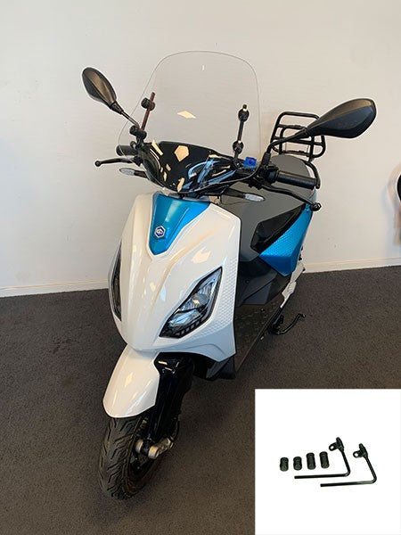 Pare-brise Regia avec kit de fixation bas (fabriqué en UE) transparent Piaggio 1 (one)