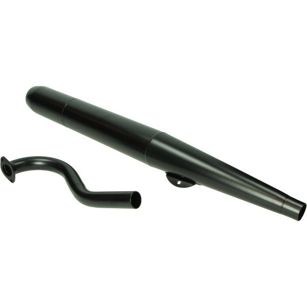 uitlaat jamarcol + bocht (made in EU) 6.3 zwart puch maxi