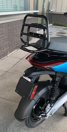 Porte-bagages arrière pliant Regia (fabriqué en UE) noir brillant piaggio1 (one)