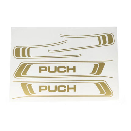 kit d'autocollants cadre or Puch Maxi