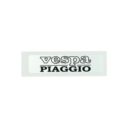 sticker Vespa Piaggio silver/black