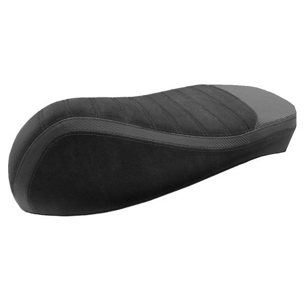 buddydek Regia alcantara streep Sport (made in EU) Vespa <2023 zwart/zwart gts 125cc, gts 250cc, gts 300 (euro4)