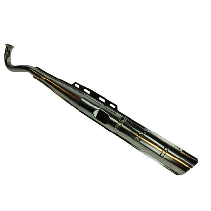 Exhaust fast (made in EU) 28mm slanted orig mod. fixed bend chrome Puch Maxi