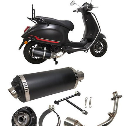 uitlaat Power1 euro-5 Evo-1 zwart primavera, sprint, zip 4t