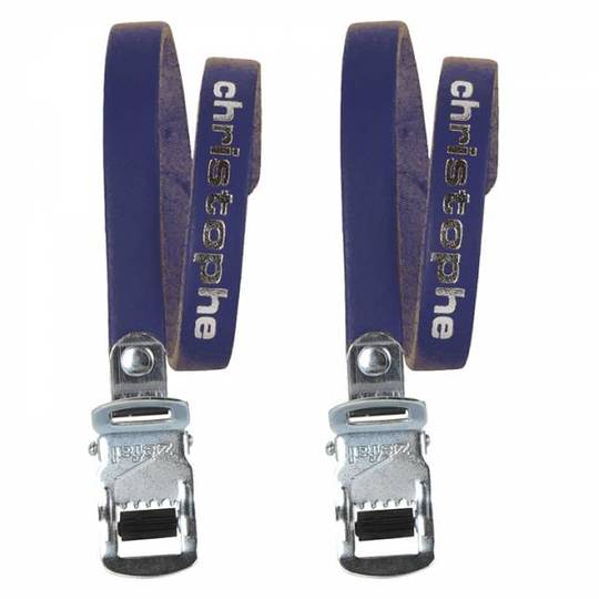 Toeclipsriem ZEF Christophe 516 Leer BL stel Blauw