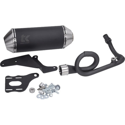 uitlaat Turbokit 4t 2v '14-'18 Gmax euro4 zwart alu primavera, sprint m4t150