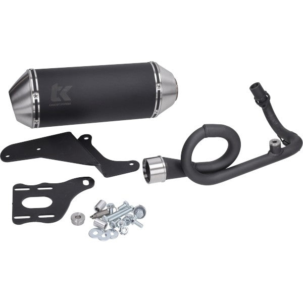 uitlaat Turbokit 4t 2v '14-'18 Gmax euro4 zwart alu primavera, sprint m4t150