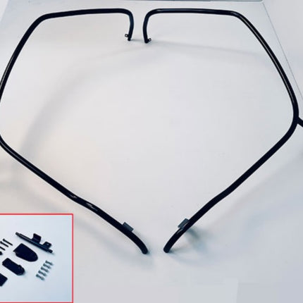 decorative bracket set Regia front (made in EU) First Class high-gloss black elettrica, primavera, sprint