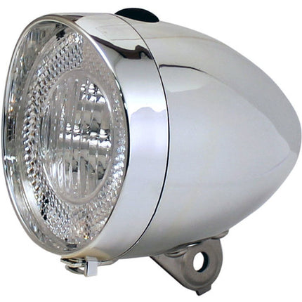 Fiets koplamp Union UN-4900 Batt Chroom