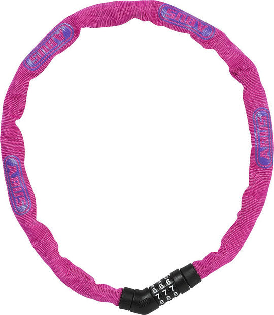 Kettingslot Abus Steel-O-Chain 4804C Ketting Steel Chain Code Roze