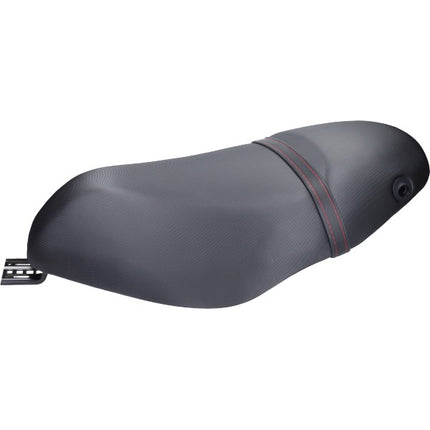 selle sport euro-2/4/5 surpiqûres rouges noir piaggio, zip 4t