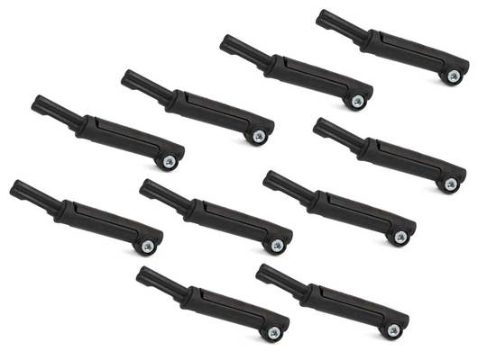 Spatbord stanghouder SKS L PVC ESC11 set van 10 Spatbord Zwart