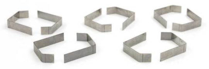 Klem OND Spatbord U52-M54 25-30 set van 10 Kabed Zilver