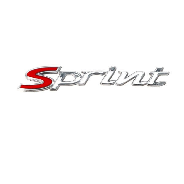 sticker woord [sprint] zijscherm 115mm chroom sprint, sprint 125 4t, sprint 150 4t 1b000943