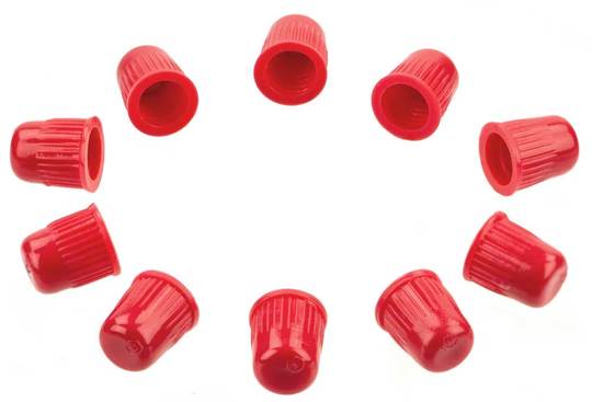 Ventiel Stofdop DV Rood set van 10