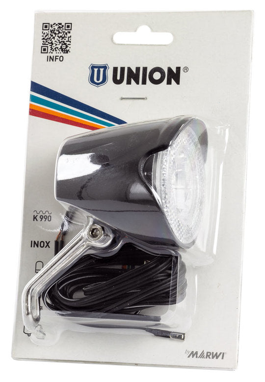 Fiets koplamp Union UN-4250 Zwart