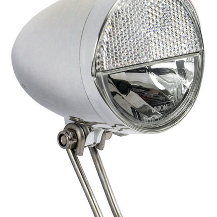 Fiets koplamp Union UN-4980 Classico Batt Chroom