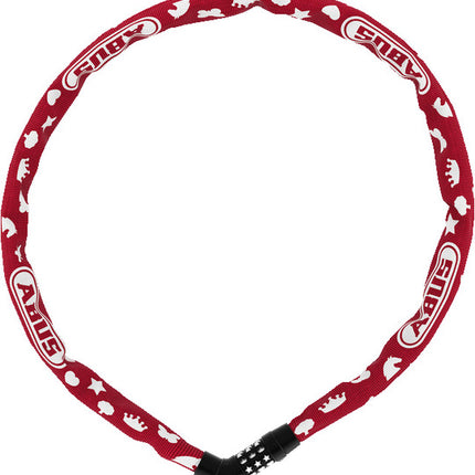 Kettingslot Abus Steel-O-Chain 4804C Symbols Ketting Steel Chain 75x4 Rood
