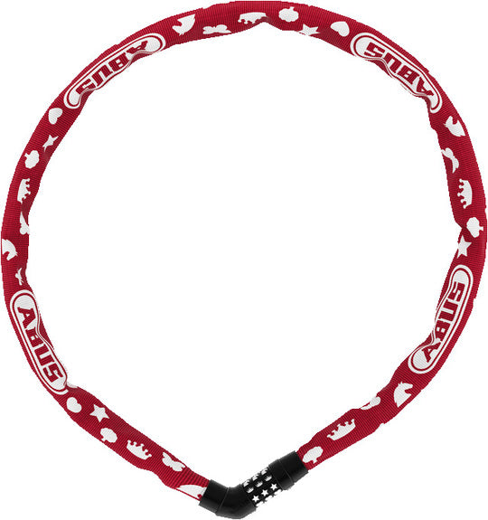 Kettingslot Abus Steel-O-Chain 4804C Symbols Ketting Steel Chain 75x4 Rood