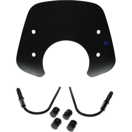 Pare-brise Regia avec kit de fixation bas euro-5 (fabriqué en UE) noir mat GTS 125cc, GTS 250cc, GTS 300 HPE