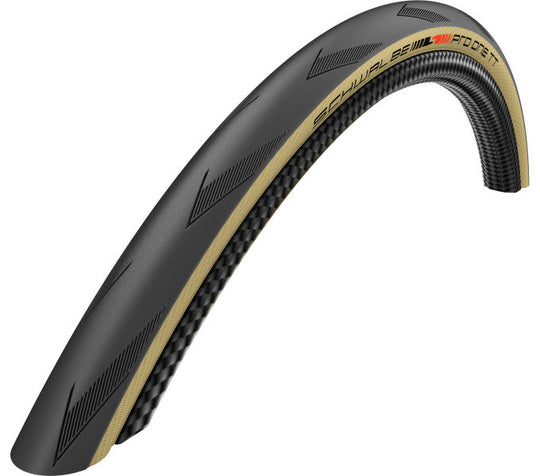 Buitenband 28" Schwalbe Pro One TT 28x11-16 25-622-BE Zwart Beige