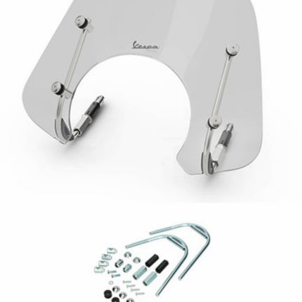 pare-brise Piaggio d'origine avec kit de fixation bas 2022-2023 Euro-5 fumé gts 300 1b010564