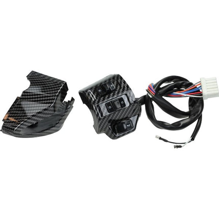 steering switch set DMP with wiring harness left carbon primavera, sprint