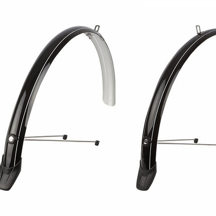 Spatbordset 28"/ 51 mm Polisport Towny - zwart