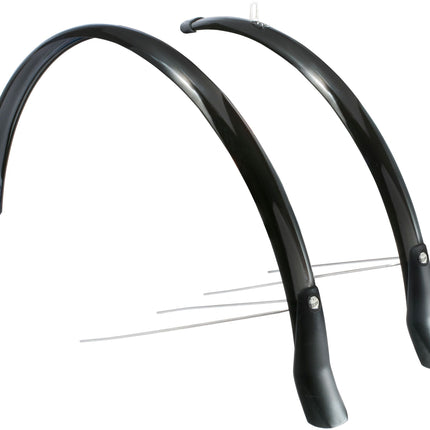 Spatbordset Eurofender Snello 28" x 51 mm - zwart