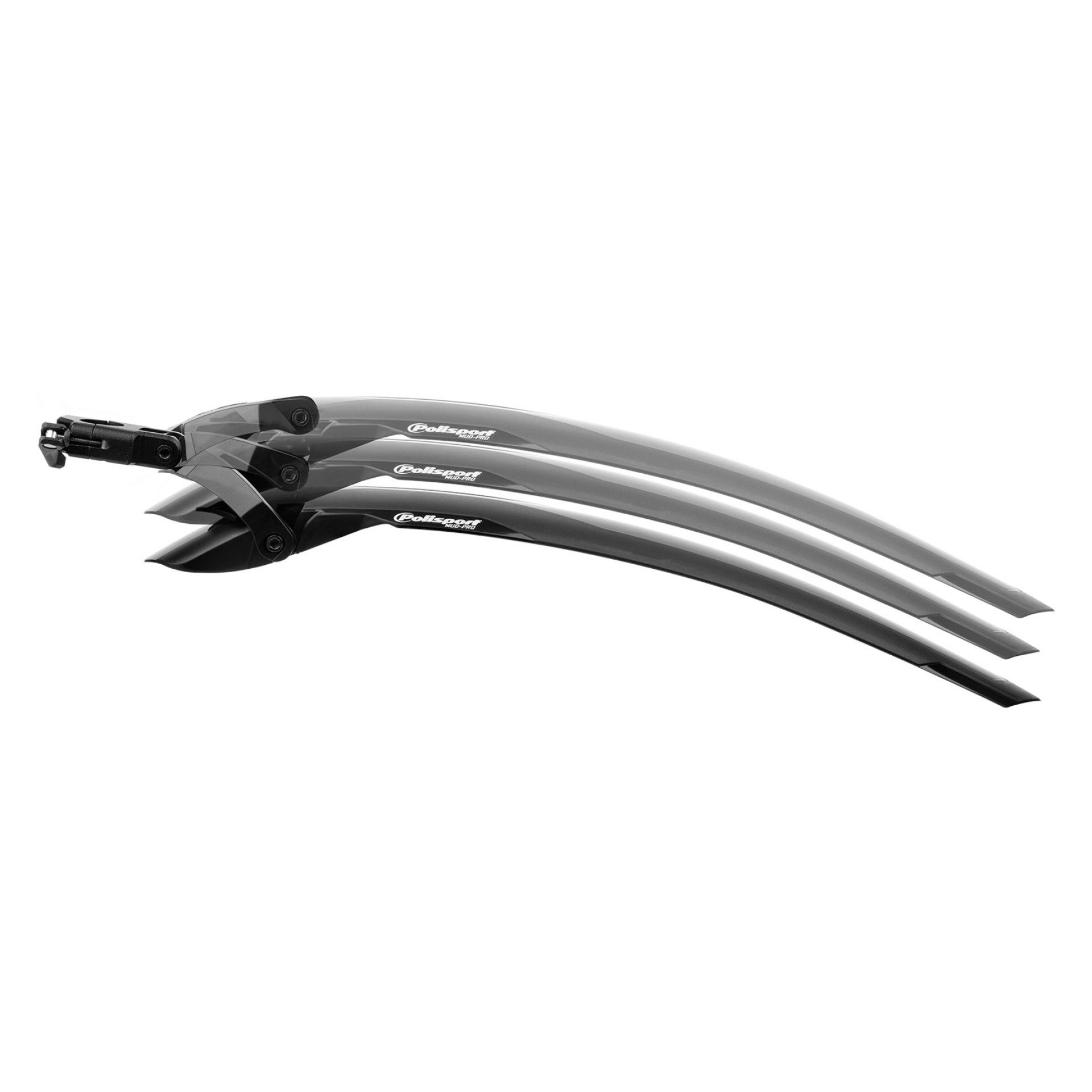 Achterspatbord 26-29" Polisport Mud Pro met zadelpenbevestiging - zwart