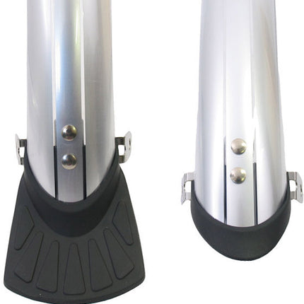 Mudguard set 28" 45 mm plastic complete with rod set - silver