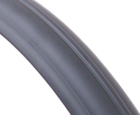 Achterspatbord 28" tour 60 mm breed - mat zwart