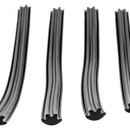 Stuur Strip E-BIKE 220MM set van 4 Zwart