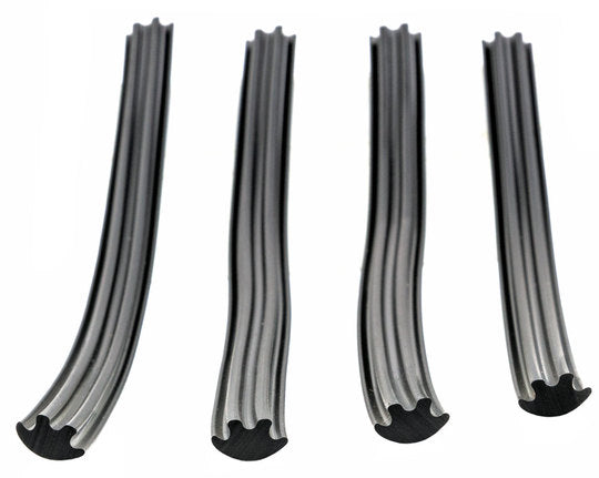 Stuur Strip E-BIKE 220MM set van 4 Zwart