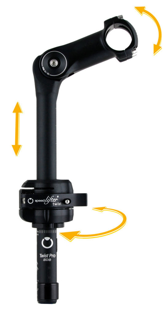 Stuurpenlift By.Schulz Twist Pro SDS T6 Ahead 11/8 25.4 103 Zwart