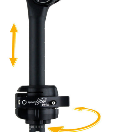 Stuurpen BySchulz Twist Pro SDS T11 Stuurpenlift Ahead 11/8 25.4 Zwart