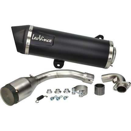 uitlaat Leovince euro-5 e-keur Evo-2 zwart/carbon gts 300, gts 300 HPE 14071k