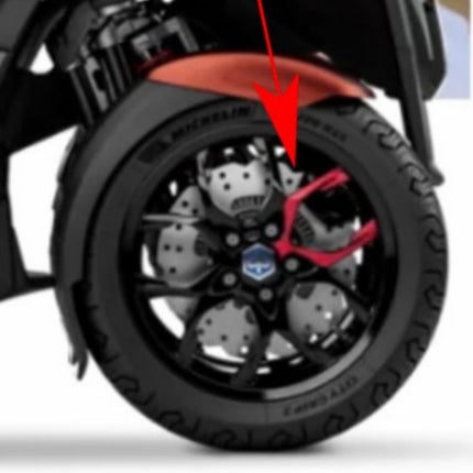 Sticker Piaggio original front wheel Piaggio red MP3 530 HPE 2h005176000a1