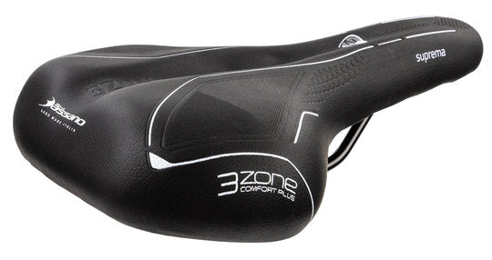 Zadel Selle Bassano Suprema 3Zone Zwart