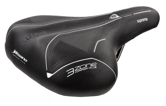 Zadel Selle Bassano Suprema 3Zone City Zwart
