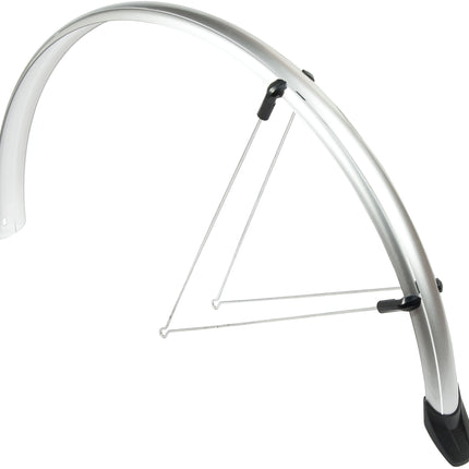 Spatbordset Eurofender Rapido 28" x 46 mm - zilver - afbeelding 2