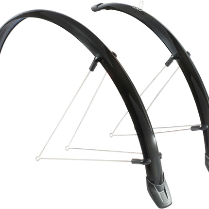 Spatbordset Eurofender Rapido 26" x 51 mm - zwart